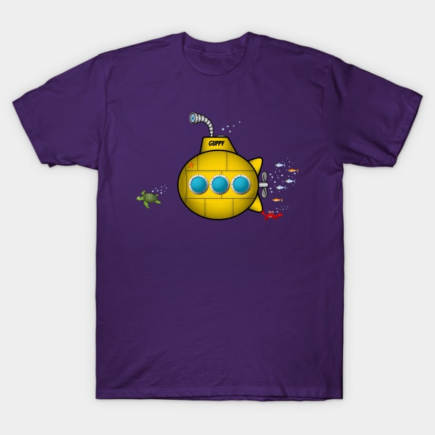 The Little Submarine T-Shirt by Ferrous Frog